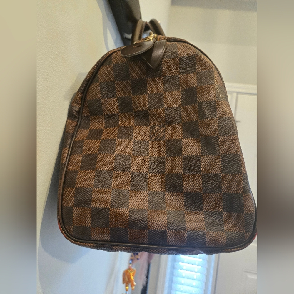 Louis Vuitton Brown Damier Speedy Tote Size 30 - Picture 6 of 16